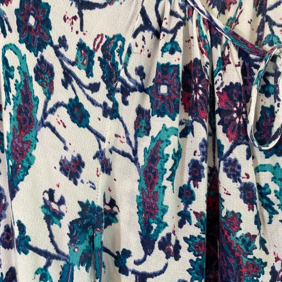 Lucky Brand Floral Graphic Print Long Sleeve Pullover Tunic NWOT Women's Medium - Picture 3 of 13